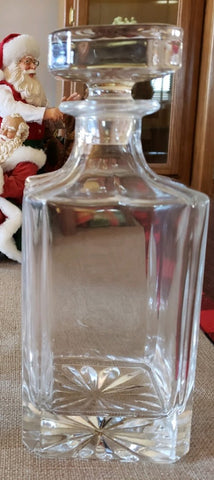 Square Crystal Decanter - 26 oz