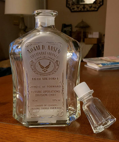 Military Capitol Whiskey Decanter