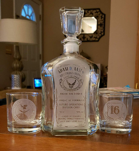 Military Capitol Whiskey Decanter