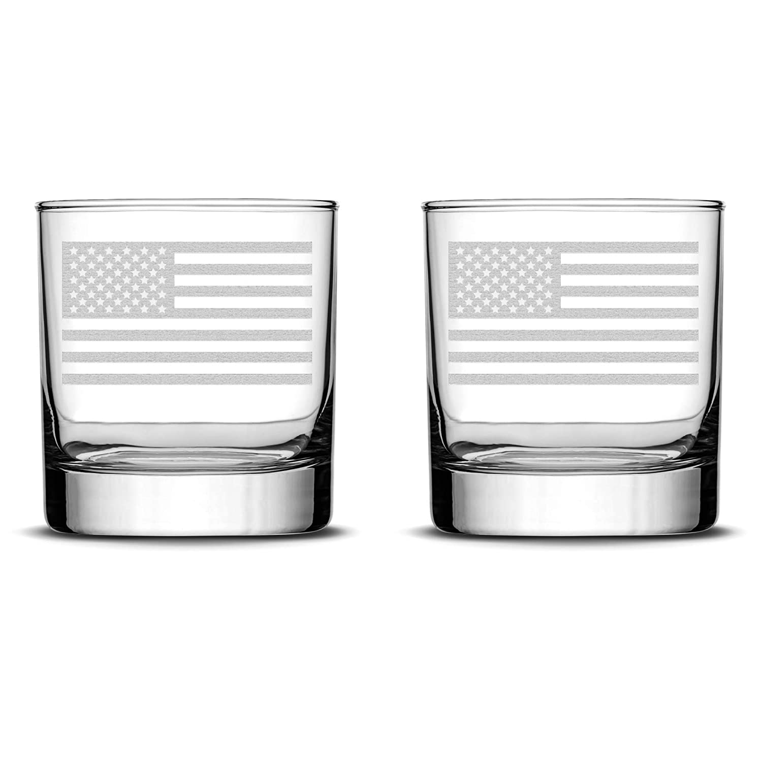 "Old Glory" Whiskey Rocks Glass - Set of 2